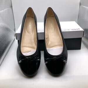 Nine West Synthia black leather 9.5 shoes New in box